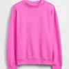 Vintagesoft Oversize-Sweatshirt im Tunika-Stil mit Stehkragen