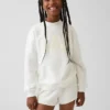 Vintagesoft Oversize-Sweatshirt mit Stehkragen und Logo für Kinder