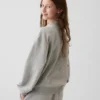 Vintagesoft Oversize-Sweatshirt mit Stehkragen und Logo für Kinder