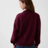 Vintagesoft Oversize-Sweatshirt mit Stehkragen und Logo für Kinder