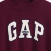 Vintagesoft Oversize-Sweatshirt mit Stehkragen und Logo für Kinder