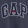 Vintagesoft Oversize-Sweatshirt mit Stehkragen und Logo für Kinder