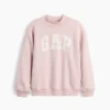 Vintagesoft Oversize-Sweatshirt mit Stehkragen und Logo für Kinder