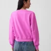 Vintagesoft Oversize-Sweatshirt mit V-Ausschnitt