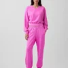 Vintagesoft Oversize-Sweatshirt mit V-Ausschnitt