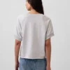 Vintagesoft Oversize-Sweatshirt mit V-Ausschnitt aus Frottee