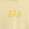 Vintagesoft Oversized-Crop-Hoodie mit Logo