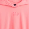 Vintagesoft Oversized-Crop-Hoodie mit Logo