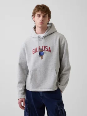 Vintagesoft Oversized-Hoodie mit Americana-Logo