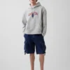 Vintagesoft Oversized-Hoodie mit Americana-Logo