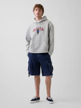 Vintagesoft Oversized-Hoodie mit Americana-Logo