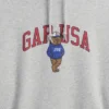 Vintagesoft Oversized-Hoodie mit Americana-Logo