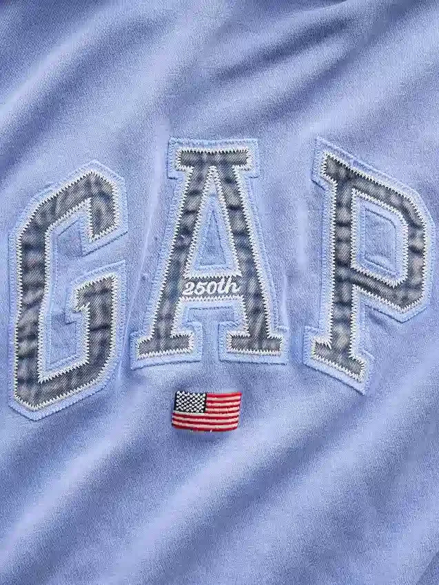 Vintagesoft Oversized-Hoodie mit Americana-Logo