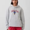 Vintagesoft Oversized-Hoodie mit Americana-Logo