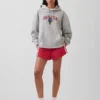 Vintagesoft Oversized-Hoodie mit Americana-Logo
