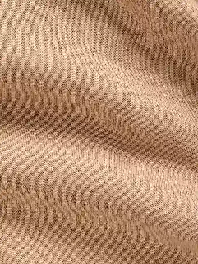Vintagesoft Oversized-Pullover mit halbem Reißverschluss und Keilausschnitt