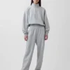 Vintagesoft Oversized-Pullover mit halbem Reißverschluss und Keilausschnitt