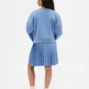 Vintagesoft-Plissee-Sweatshirtkleid für Kinder