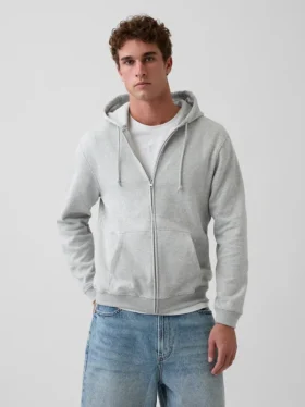 Vintagesoft Relaxed Zip Hoodie für Erwachsene