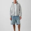 Vintagesoft Relaxed Zip Hoodie für Erwachsene