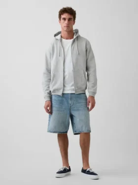 Vintagesoft Relaxed Zip Hoodie für Erwachsene