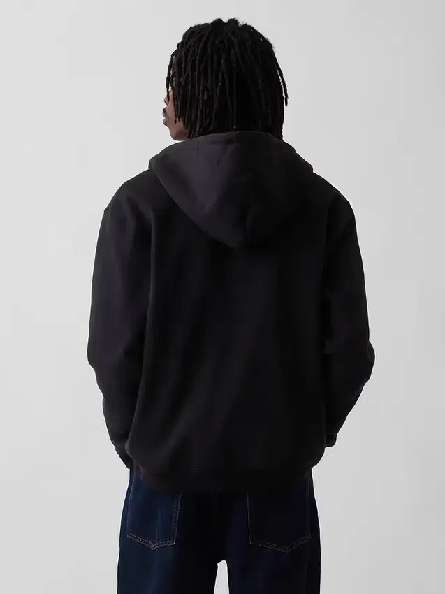 Vintagesoft Relaxed Zip Hoodie für Erwachsene