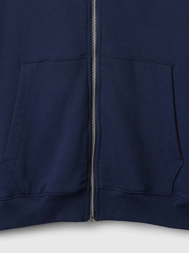 Vintagesoft Relaxed Zip Hoodie für Erwachsene