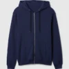 Vintagesoft Relaxed Zip Hoodie für Erwachsene