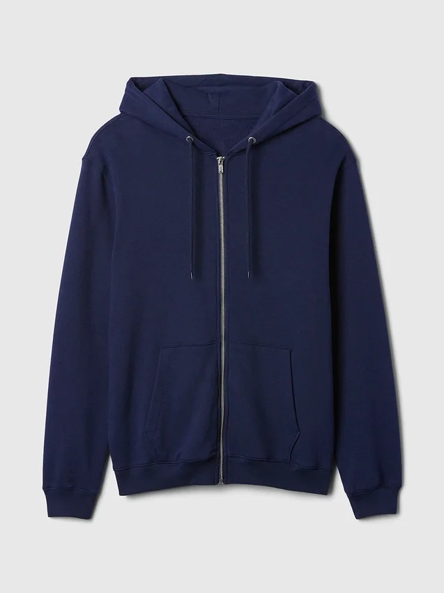 Vintagesoft Relaxed Zip Hoodie für Erwachsene