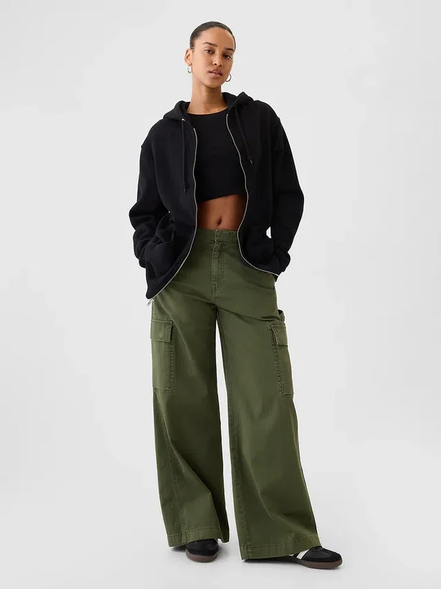 Vintagesoft Relaxed Zip Hoodie für Erwachsene