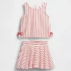 Vintagesoft-Skort-Set mit Schleife für Baby & Kleinkind