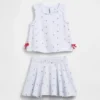 Vintagesoft-Skort-Set mit Schleife für Baby & Kleinkind