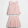 Vintagesoft-Skort-Set mit Schleife für Baby & Kleinkind