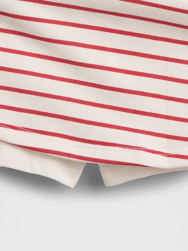 Vintagesoft-Skort-Set mit Schleife für Baby & Kleinkind