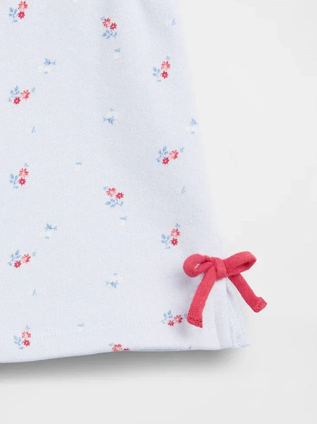 Vintagesoft-Skort-Set mit Schleife für Baby & Kleinkind