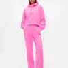 Vintagesoft Sweathose mit Naht und geradem Schnitt