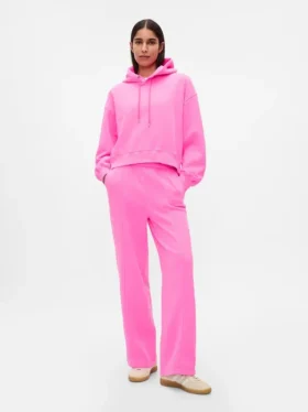 Vintagesoft Sweathose mit Naht und geradem Schnitt