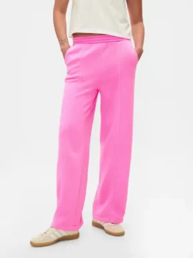Vintagesoft Sweathose mit Naht und geradem Schnitt
