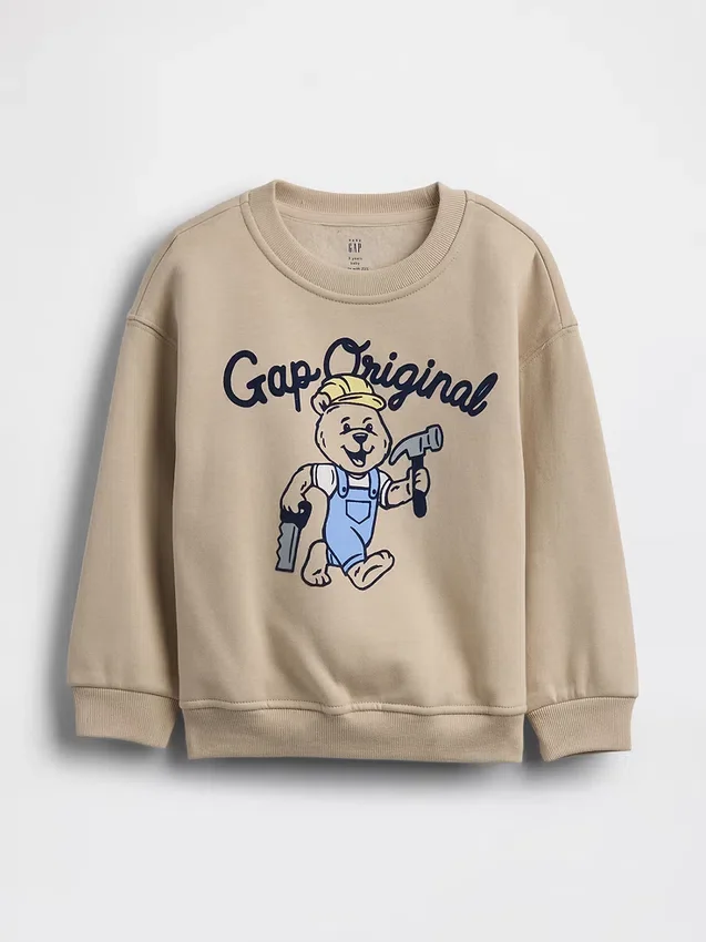 Vintagesoft-Sweatshirt mit Aufdruck für Baby & Kleinkind