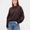 Vintagesoft Sweatshirt mit Keilausschnitt und Rundhalsausschnitt