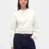 Vintagesoft Sweatshirt mit Keilausschnitt und Rundhalsausschnitt