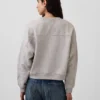 Vintagesoft Sweatshirt mit Keilausschnitt und Rundhalsausschnitt