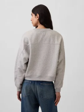 Vintagesoft Sweatshirt mit Keilausschnitt und Rundhalsausschnitt