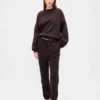 Vintagesoft Sweatshirt mit Keilausschnitt und Rundhalsausschnitt