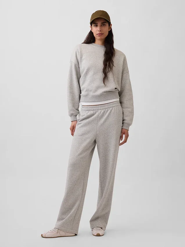 Vintagesoft Sweatshirt mit Keilausschnitt und Rundhalsausschnitt