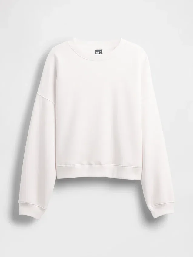 Vintagesoft Sweatshirt mit Keilausschnitt und Rundhalsausschnitt