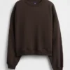 Vintagesoft Sweatshirt mit Keilausschnitt und Rundhalsausschnitt