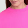 Vintagesoft Sweatshirt mit Keilausschnitt und Rundhalsausschnitt