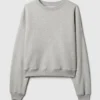 Vintagesoft Sweatshirt mit Keilausschnitt und Rundhalsausschnitt