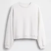 Vintagesoft Sweatshirt mit Keilausschnitt und Rundhalsausschnitt